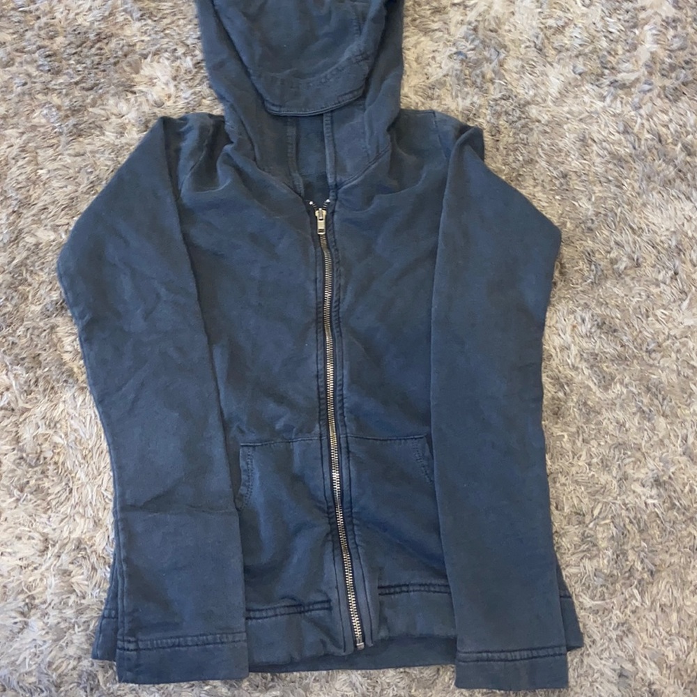 James Perse navy zip up